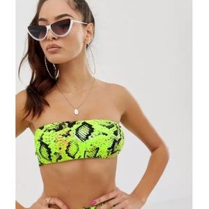 Asos strapless swim top